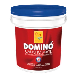 Pintura Caucho Mate VP Dominó Plástico Cuñete de 2 Galones Tipo B